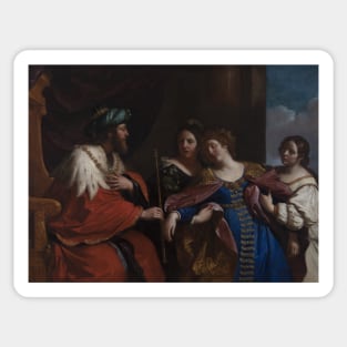 Esther Before Ahasuerus by Guercino Sticker